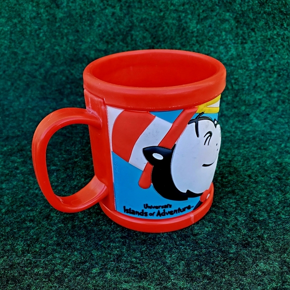 Universal's Islands of Adventure Dr Seuss Kid 3D Cup Mug Thing 1 Thing 2 - Picture 4 of 8